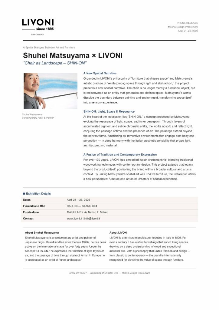 Shuhei Matsuyama × LIVONI